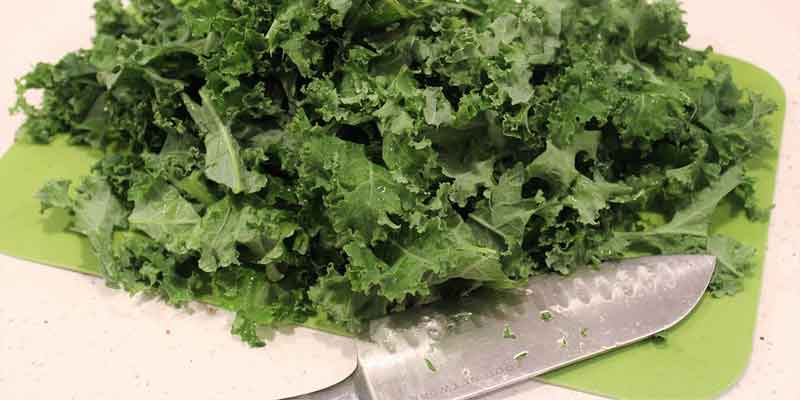 fresh cut kale